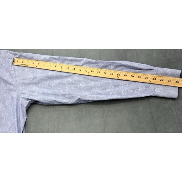 Thomas Dean Flip Cuff Button Up Shirt Multicolor Men's XL Long Sleeve Striped - Picture 9 of 9